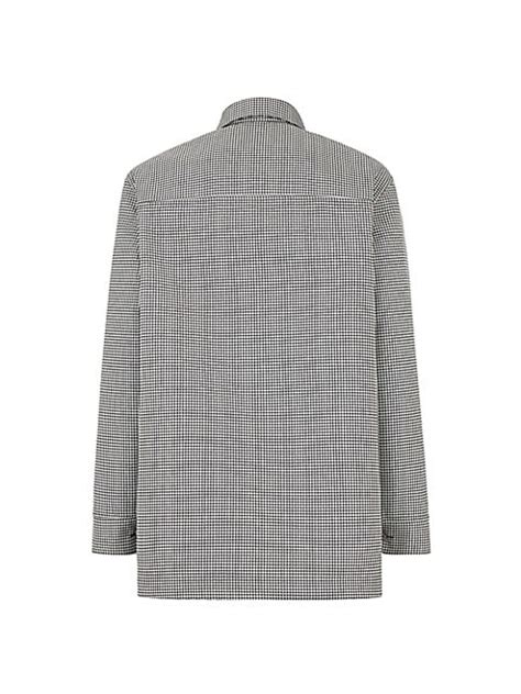 giubbotto fendi|Fendi Giubbotto Houndstooth Reversible Shirt Jacket.